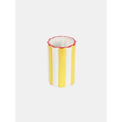 Sinsay - Ceramiczny wazon w paski - żółty Sinsay One Size Sinsay