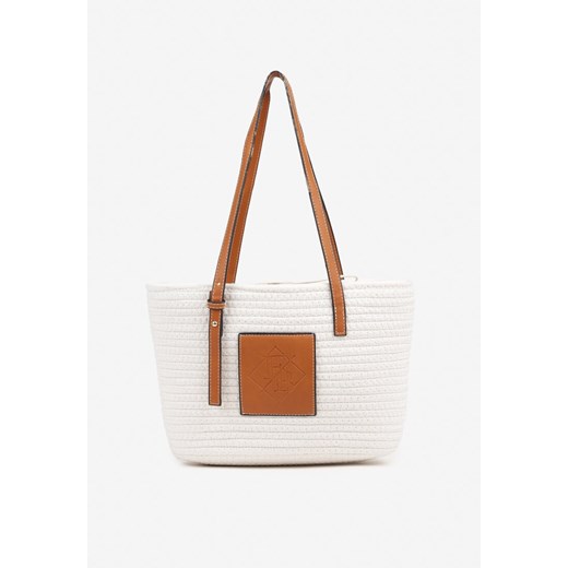 Beżowa Szydełkowa Torebka Shopperka z Bawełny Savonique ze sklepu born2be.pl w kategorii Torby Shopper bag - zdjęcie 181968535