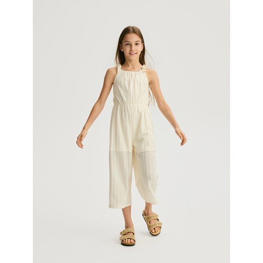 Reserved - Kombinezon na ramiączkach - złamana biel Reserved 158 (12 lat) Reserved