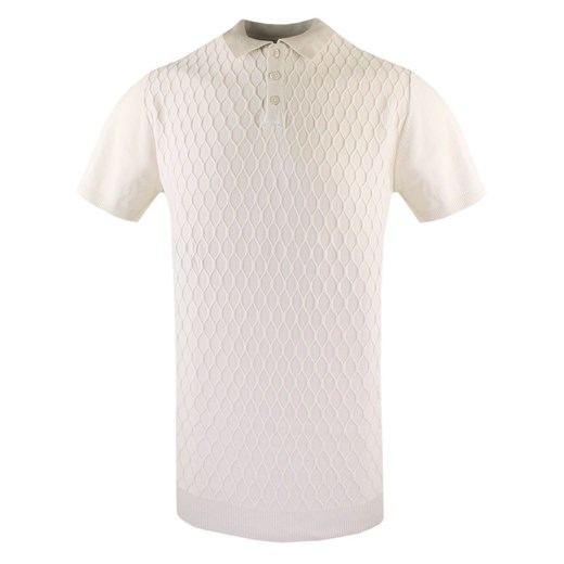 Dzianinowa, Męska Koszulka Polo - Brave Soul - Ecru TSBRSSS25poloMACHICOoatmeal ze sklepu JegoSzafa.pl w kategorii T-shirty męskie - zdjęcie 181970196