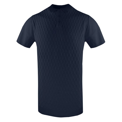 Dzianinowa, Męska Koszulka Polo - Brave Soul - Granatowa TSBRSSS25poloMACHICOnavy ze sklepu JegoSzafa.pl w kategorii T-shirty męskie - zdjęcie 181970199