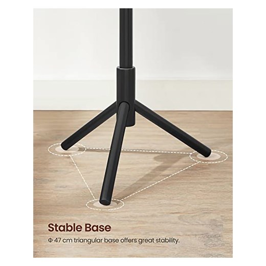 Songmics Wieszak stojący w kolorze czarnym - 47 x 175 x 47 cm Songmics onesize wyprzedaż Limango Polska