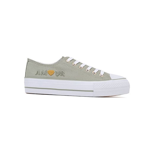 Sixth Sens Sneakersy w kolorze khaki ze sklepu Limango Polska w kategorii Trampki damskie - zdjęcie 181971757