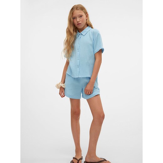 Vero Moda Girl Szorty &quot;Natali&quot; w kolorze błękitnym ze sklepu Limango Polska w kategorii Spodenki dziewczęce - zdjęcie 181971785
