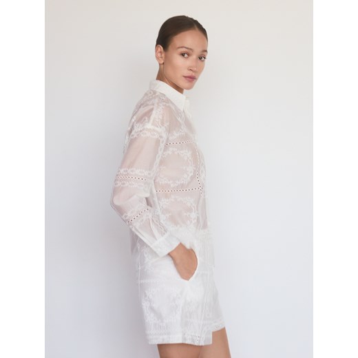 Reserved - Koszula z lyocellem - biały Reserved XS Reserved