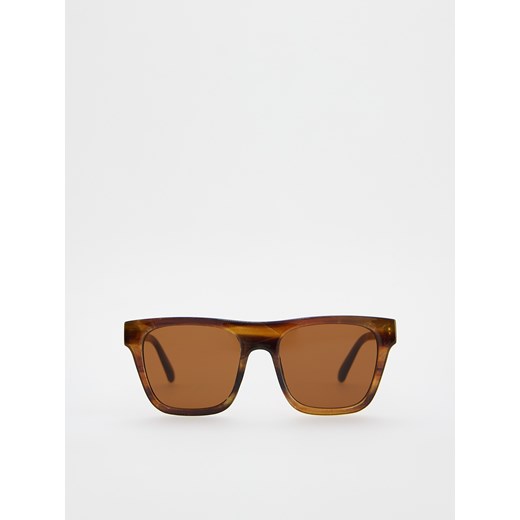 Reserved - Okulary przeciwsłoneczne Wayfarer - brązowy ze sklepu Reserved w kategorii Okulary przeciwsłoneczne męskie - zdjęcie 181974249