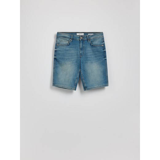 Reserved - Jeansowe szorty slim fit - indigo jeans Reserved 32 Reserved
