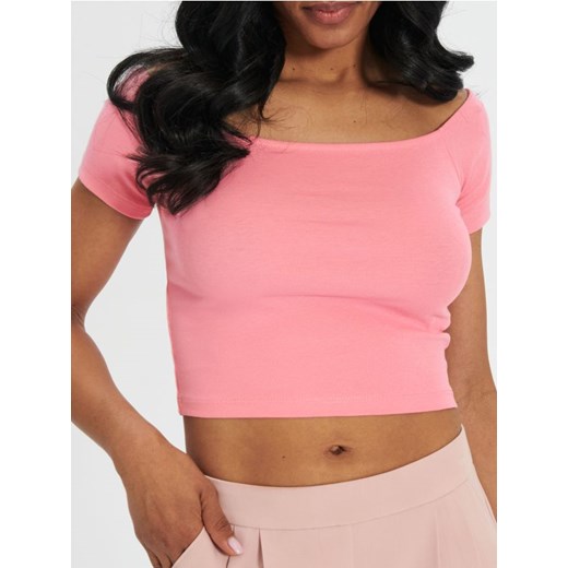 Sinsay - Koszulka z krótkim rękawkiem - pomarańczowy Sinsay S Sinsay