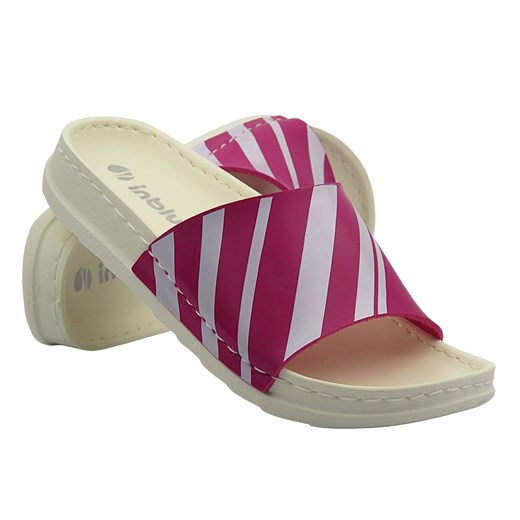 Gumowe klapki damskie  różowe Inblu UF-08 ze sklepu ulubioneobuwie w kategorii Klapki damskie - zdjęcie 181975946