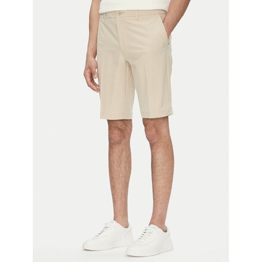 BOSS Szorty materiałowe S_Commuter_10.5 inch 50540337 Beżowy Slim Fit ze sklepu MODIVO w kategorii Spodenki męskie - zdjęcie 181978389
