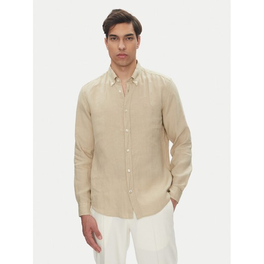 BOSS Koszula H-Roan-Bd-E-C1 50520283 Beżowy Slim Fit ze sklepu MODIVO w kategorii Koszule męskie - zdjęcie 181978448