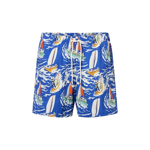 Tommy Hilfiger Spodenki kąpielowe Mężczyźni niebieski wzorzysty ze sklepu vangraaf w kategorii Kąpielówki - zdjęcie 181981077
