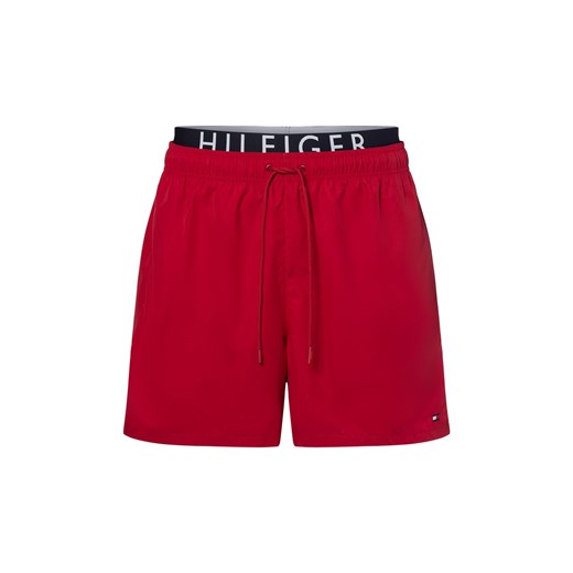 Tommy Hilfiger Męskie kąpielówki Mężczyźni Sztuczne włókno czerwony jednolity ze sklepu vangraaf w kategorii Kąpielówki - zdjęcie 181981078