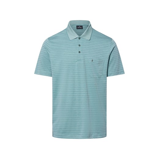 Ragman Męska koszulka polo Mężczyźni miętowy w paski ze sklepu vangraaf w kategorii T-shirty męskie - zdjęcie 181981096