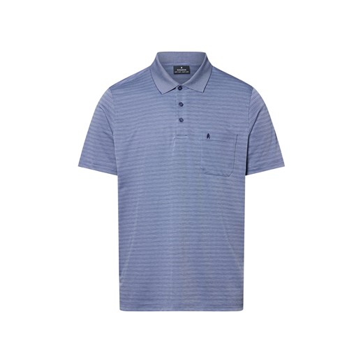 Ragman Męska koszulka polo Mężczyźni niebieski w paski ze sklepu vangraaf w kategorii T-shirty męskie - zdjęcie 181981097