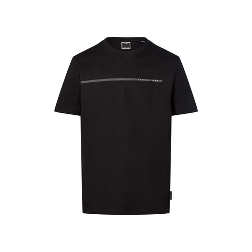 Jack & Jones Koszulka męska - JCOFusion Mężczyźni czarny jednolity ze sklepu vangraaf w kategorii T-shirty męskie - zdjęcie 181981116