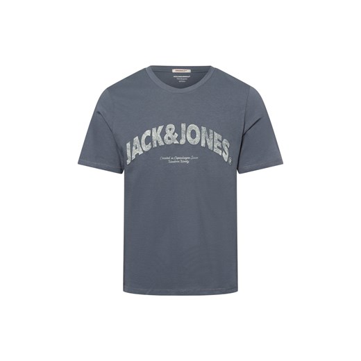 Jack & Jones Koszulka męska - Joralmeria Mężczyźni Bawełna niebieski nadruk ze sklepu vangraaf w kategorii T-shirty męskie - zdjęcie 181981119