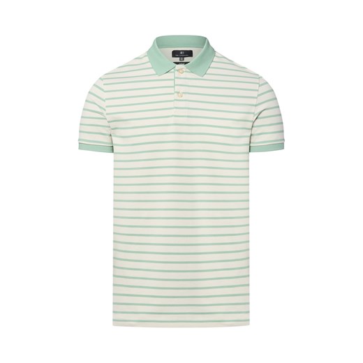 Nils Sundström Męska koszulka polo Mężczyźni Bawełna kitt w paski ze sklepu vangraaf w kategorii T-shirty męskie - zdjęcie 181981155