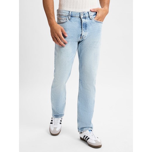 Calvin Klein Jeans Dżinsy Mężczyźni Bawełna bielony jednolity ze sklepu vangraaf w kategorii Jeansy męskie - zdjęcie 181981266