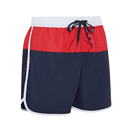 Reebok Szorty kąpielowe &quot;Troy&quot; w kolorze granatowo-czerwono-białym Reebok L okazyjna cena Limango Polska