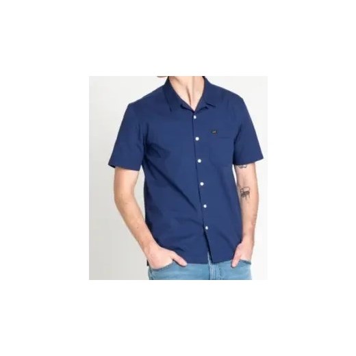 KOSZULA MĘSKA LEE SEASONAL SS SHIRT BLUEPRINT L66DNBLH 112116352 ze sklepu YouNeedit.pl w kategorii Koszule męskie - zdjęcie 181982975