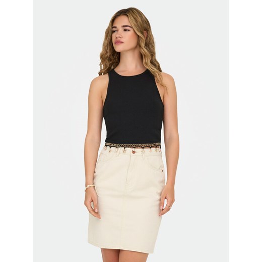 ONLY Top Shelly 15325019 Czarny Slim Fit ze sklepu MODIVO w kategorii Bluzki damskie - zdjęcie 181984046