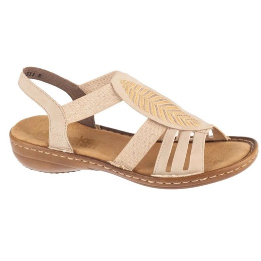 Sandały Rieker Sandals 608C0-62 beżowy ze sklepu ButyModne.pl w kategorii Sandały damskie - zdjęcie 181984897