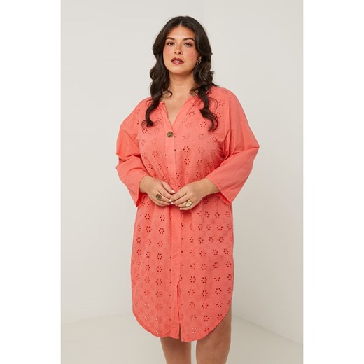 Curvy Lady Sukienka w kolorze koralowym ze sklepu Limango Polska w kategorii Sukienki - zdjęcie 181986779
