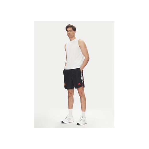 adidas Szorty sportowe Manchester United UBP JF0369 Czarny Regular Fit S MODIVO
