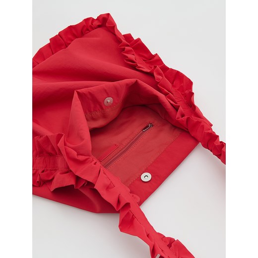 Reserved - Torebka z falbankami - czerwony Reserved ONE SIZE Reserved
