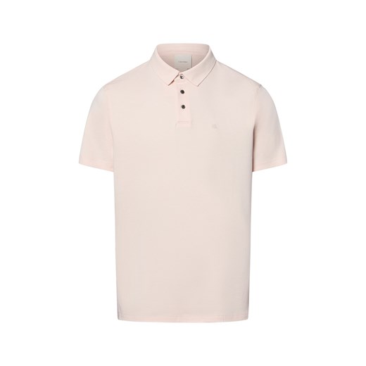 Calvin Klein Męska koszulka polo Mężczyźni Bawełna różowy jednolity ze sklepu vangraaf w kategorii T-shirty męskie - zdjęcie 181990077