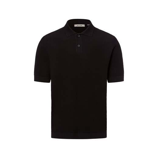 Only&Sons Męska koszulka polo z dzianiny - ONSTony Mężczyźni Bawełna czarny wypukły wzór tkaniny ze sklepu vangraaf w kategorii Swetry męskie - zdjęcie 181990085