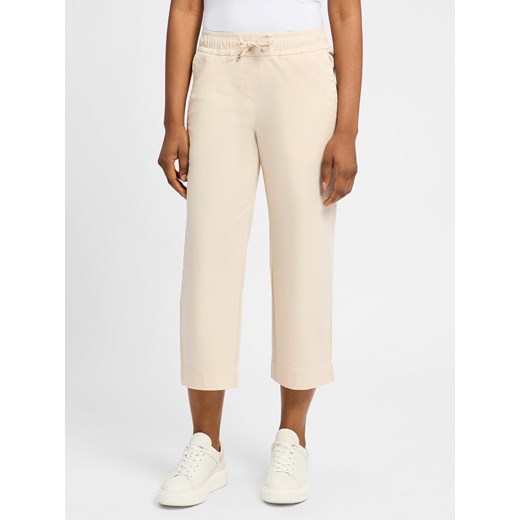 TONI Damskie spodnie letnie - Pia Kobiety piaskowy jednolity ze sklepu vangraaf w kategorii Spodnie damskie - zdjęcie 181990096
