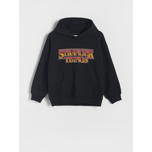 Reserved - Bluza oversize Stranger Things - czarny ze sklepu Reserved w kategorii Bluzy chłopięce - zdjęcie 181993827