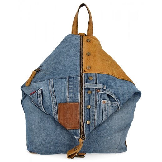 Modny Plecak Damski w Rozmiarze XL 5883 Rudy/Jeansowy ze sklepu PaniTorbalska w kategorii Plecaki - zdjęcie 181995019