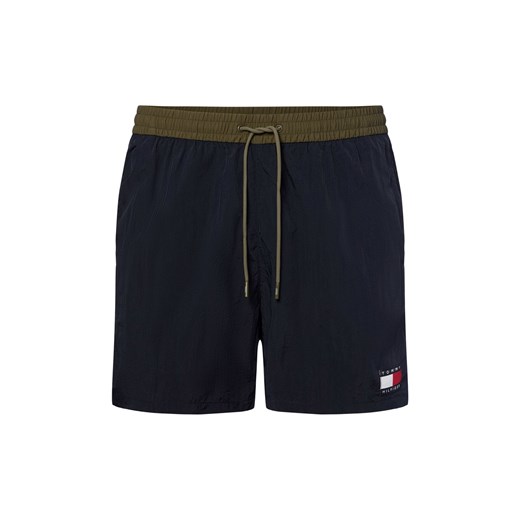 Tommy Hilfiger Męskie spodenki kąpielowe Mężczyźni granatowy jednolity ze sklepu vangraaf w kategorii Kąpielówki - zdjęcie 181997398