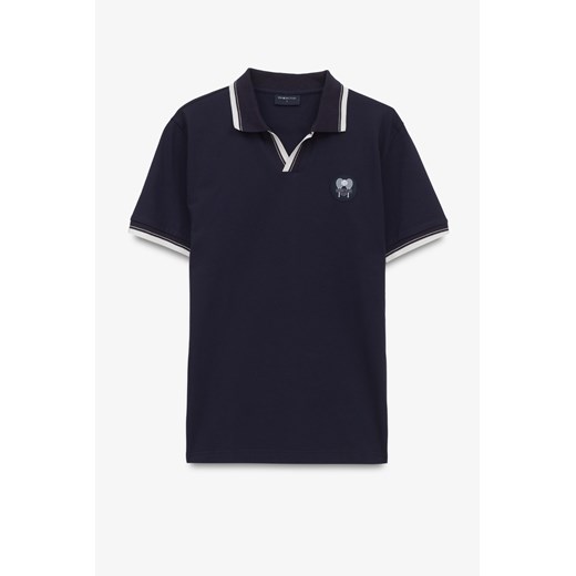 KOSZULKA POLO TENNIS CLUB 114 GRANATOWA Z BAWEŁNY TYPU PIKA ze sklepu Recman w kategorii T-shirty męskie - zdjęcie 182002839