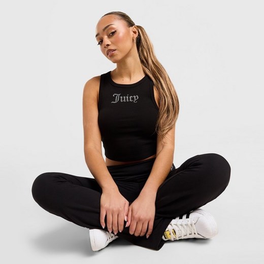 JUICY COUTURE TANK DMNT RIB TANK BLK ze sklepu JD Sports  w kategorii Bluzki damskie - zdjęcie 182003245