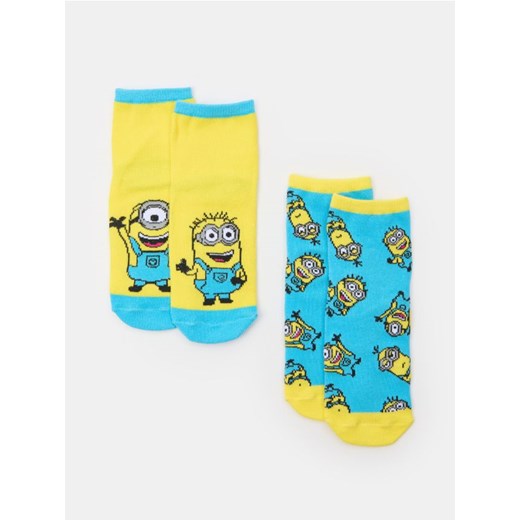 Sinsay - Skarpetki 2 pack Minions - wielobarwny ze sklepu Sinsay w kategorii Skarpetki dziecięce - zdjęcie 182003505