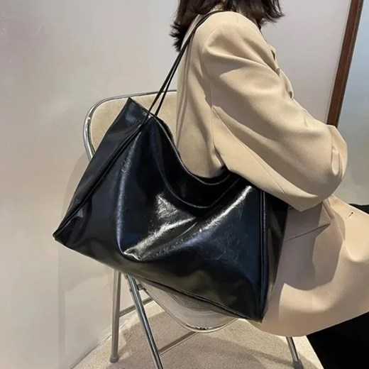Klasyczna torba shopper - Czarny ze sklepu Intimica.pl w kategorii Torby Shopper bag - zdjęcie 182003988