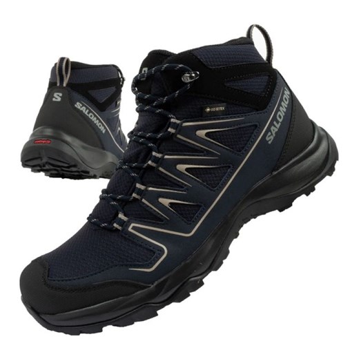 Buty Salomon Onis z membraną czarne 471013 ze sklepu ButyModne.pl w kategorii Buty trekkingowe męskie - zdjęcie 182004157