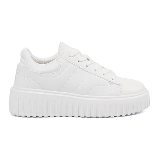 Shelvt Białe sneakersy sportowe damskie ze sklepu ButyModne.pl w kategorii Buty sportowe damskie - zdjęcie 182004548
