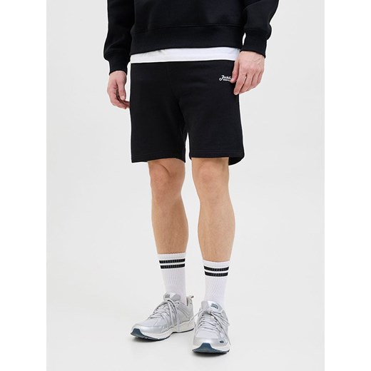 Jack &amp; Jones Szorty dresowe &quot;Gordon&quot; w kolorze czarnym ze sklepu Limango Polska w kategorii Spodenki męskie - zdjęcie 182006996