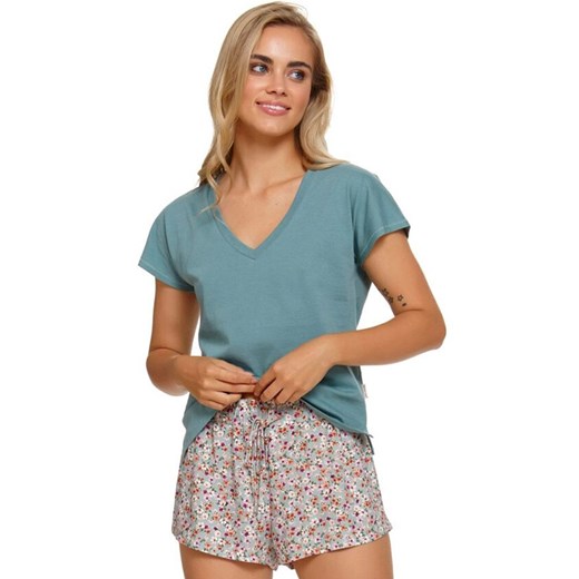 Doctor Nap krótka piżama damska PM.5284.MINERAL, Kolor zielony-wzór, Rozmiar S, Doctor Nap ze sklepu Intymna w kategorii Piżamy damskie - zdjęcie 182007146
