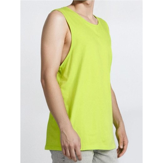 Sinsay - Bawełniany tank top - zielony ze sklepu Sinsay w kategorii T-shirty męskie - zdjęcie 182012875