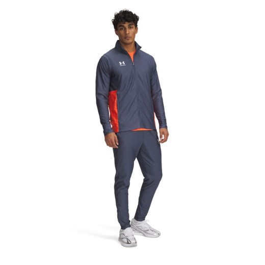 Męski dres komplet treningowy Under Armour UA M\'s Challenger Tracksuit - szary ze sklepu Sportstylestory.com w kategorii Dresy męskie - zdjęcie 182018246