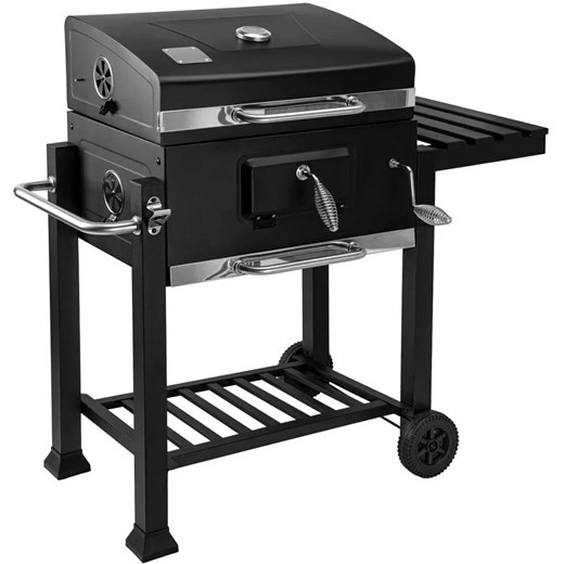 Węglowy grill z pokrywką na kółkach G1-A82 ze sklepu Edinos.pl w kategorii Ogród i taras - zdjęcie 182019509