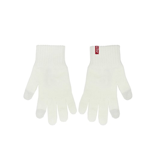 Rękawiczki Damskie Levi's® 224687-20-20 Écru ze sklepu eobuwie.pl w kategorii Rękawiczki damskie - zdjęcie 182022236