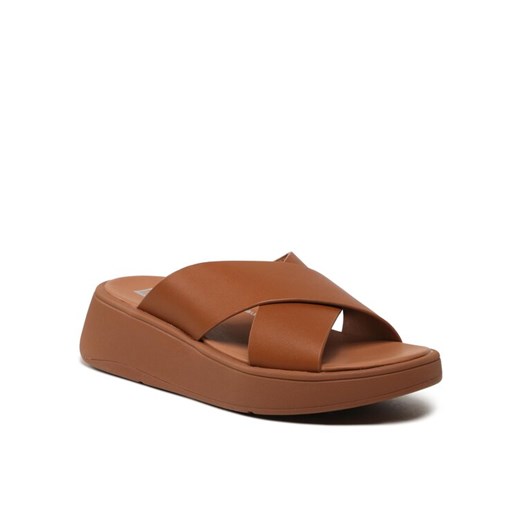 Klapki FitFlop F-MODE FW5-592 Brązowy ze sklepu eobuwie.pl w kategorii Klapki damskie - zdjęcie 182022309
