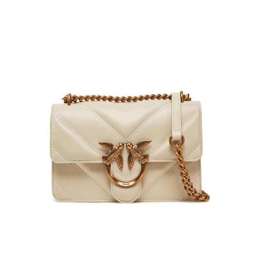 Torebka PINKO Love One Mini Light 104550 A26Z Écru ze sklepu eobuwie.pl w kategorii Listonoszki - zdjęcie 182022456